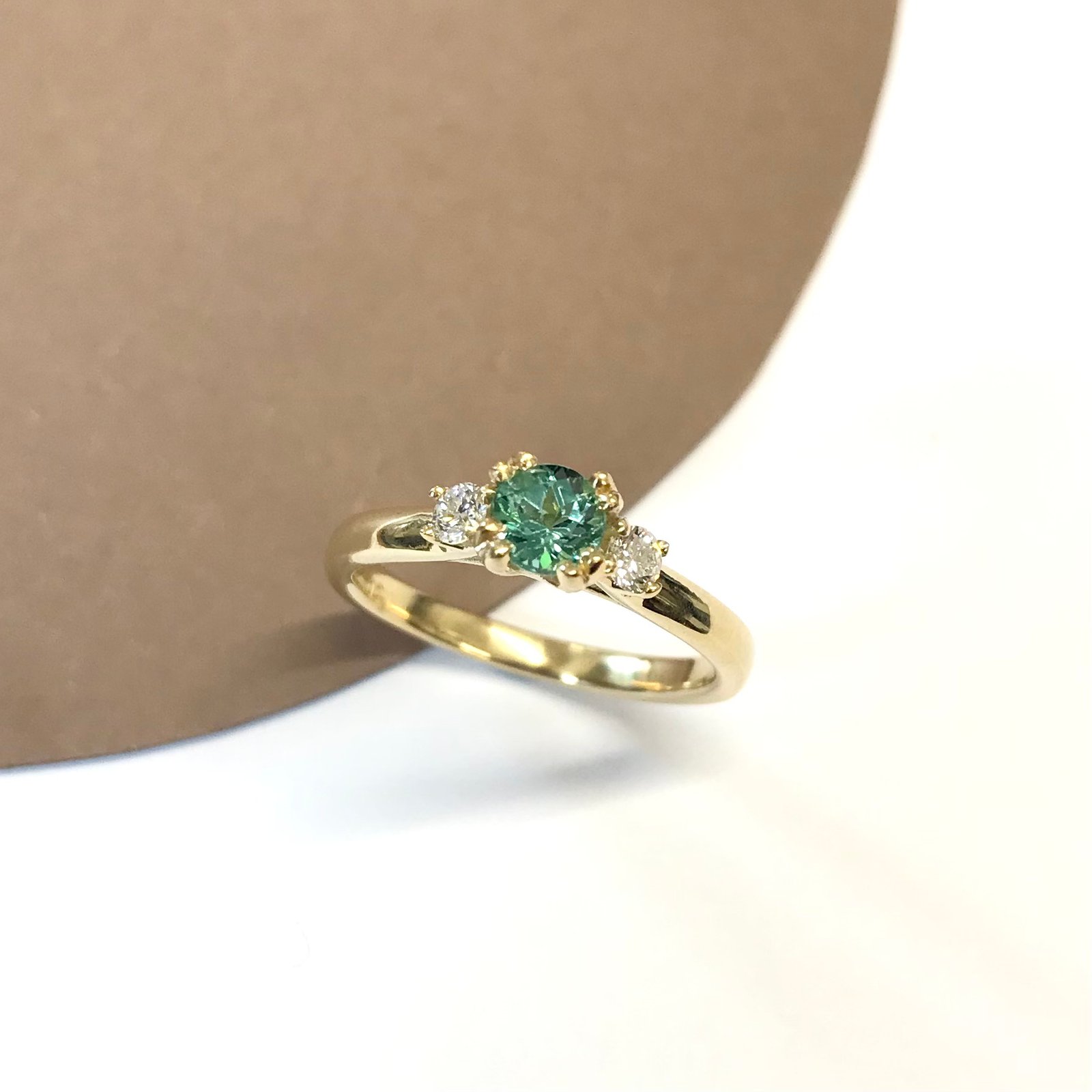 Mint green hot sale tourmaline ring